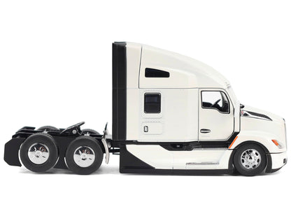 Kenworth T680 Truck Tractor Pearl White "Transport Series" 1/50 Diecast Model