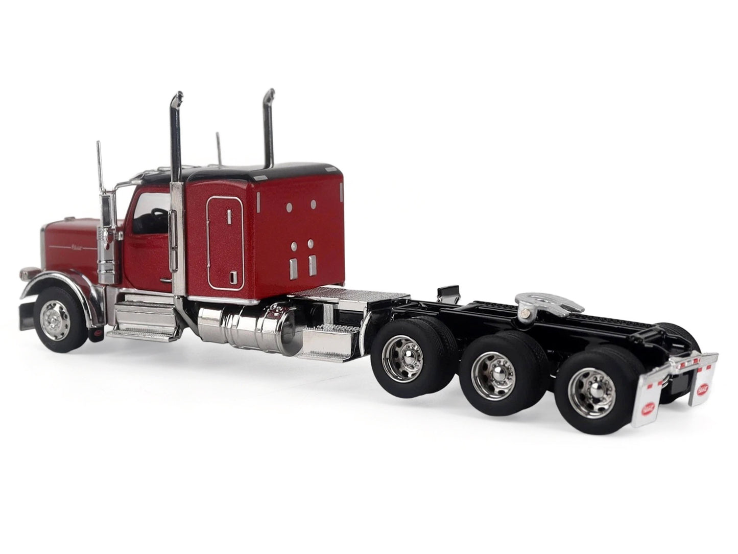 Peterbilt 589 Tridem-Axle Legendary Package Truck Tractor with 58" Sleeper Legendary Red "Transport Series" 1/64 Diecast Model