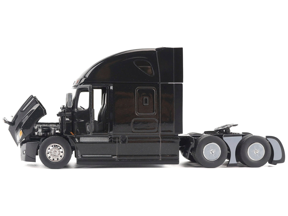 Freightliner New Cascadia Sleeper Cab Truck Tractor Black "Transport Series" 1/50 Diecast Model