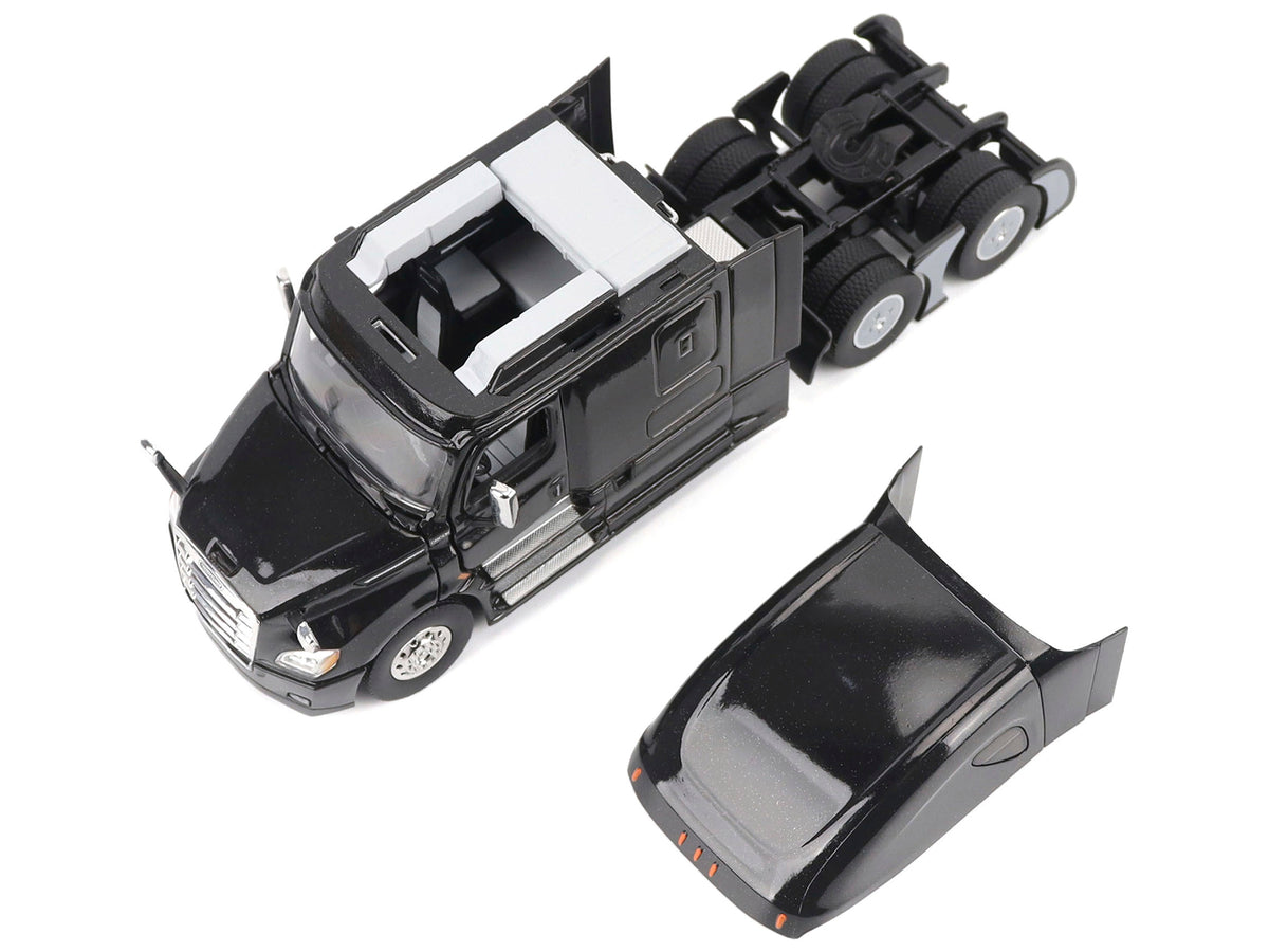 Freightliner New Cascadia Sleeper Cab Truck Tractor Black "Transport Series" 1/50 Diecast Model