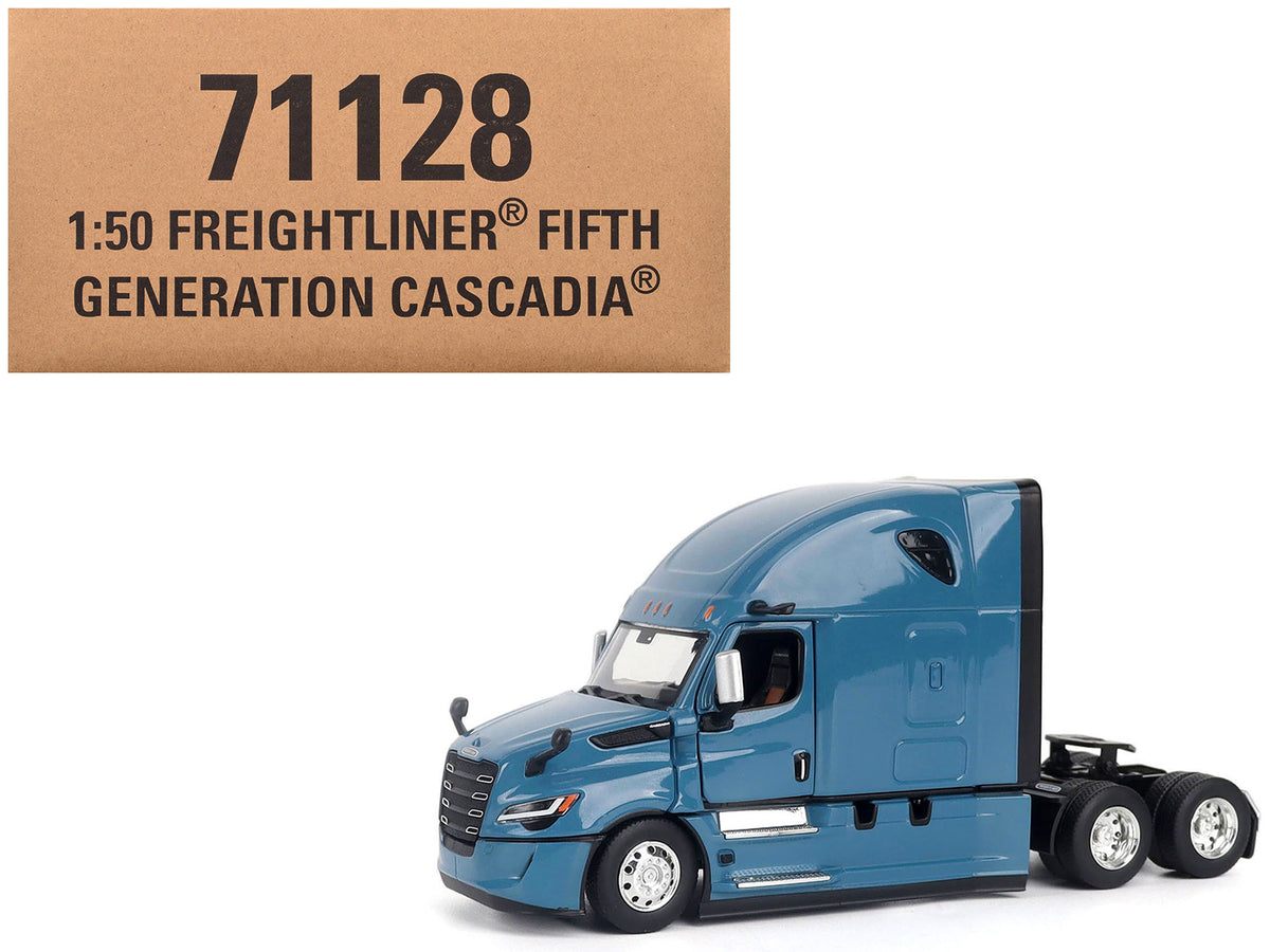2025 Freightliner Cascadia Gen-5 Sleeper Cab Truck Tractor Signature Blue "Transport Series" 1/50 Diecast Model
