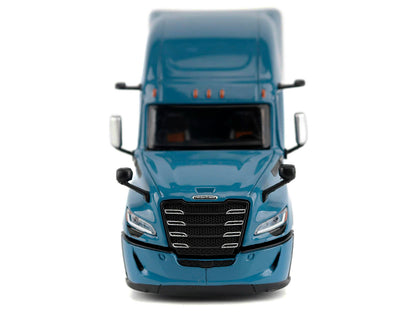 2025 Freightliner Cascadia Gen-5 Sleeper Cab Truck Tractor Signature Blue "Transport Series" 1/64 Diecast Model