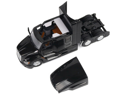 Kenworth T680 76" High Roof Sleeper Cab Truck Tractor Black "Transport Series" 1/50 Diecast Model