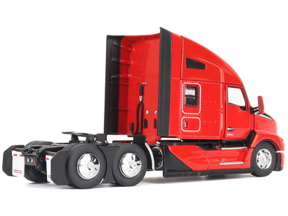 Kenworth T680 76" High Roof Sleeper Cab Truck Tractor Viper Red "Transport Series" 1/50 Diecast Model