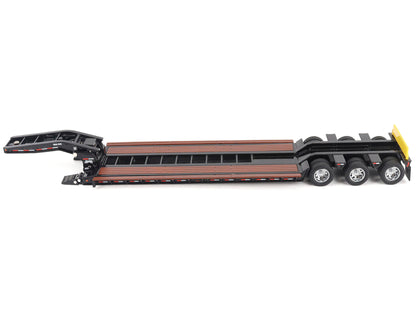 Trail King TK120 Hydraulic Detachable Gooseneck Lowboy Trailer Black (Outrigger Version) "Transport Series" 1/50 Diecast Model