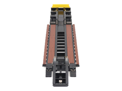 Trail King TK120 Hydraulic Detachable Gooseneck Lowboy Trailer Black (Regular Version) "Transport Series" 1/50 Diecast Model