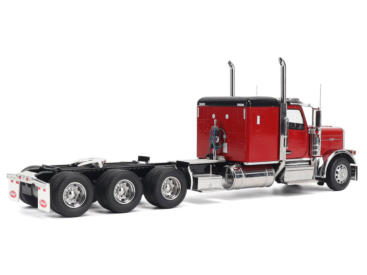 Peterbilt 589 Tridem-Axle Legendary Package Truck Tractor with 58" Sleeper Legendary Red "Transport Series" 1/32 Diecast Model
