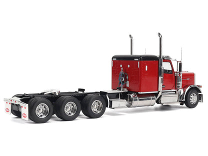 Peterbilt 589 Tridem-Axle Legendary Package Truck Tractor with 58" Sleeper Legendary Red "Transport Series" 1/32 Diecast Model