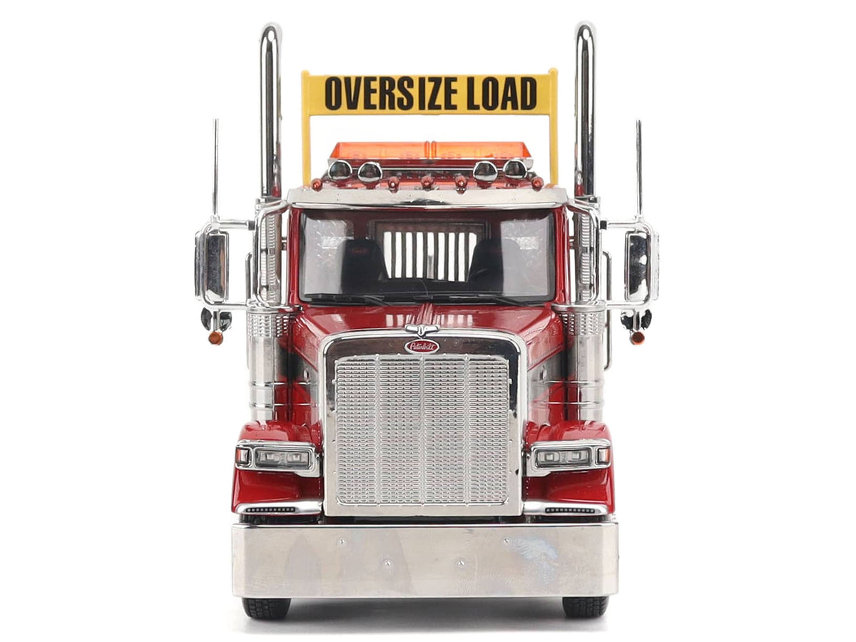 Peterbilt 589 Tandem-Axle Truck Tractor with Day Cab Legendary Red "Transport Series" 1/32 Diecast Model