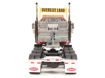 Peterbilt 589 Tridem-Axle Truck Tractor with Day Cab Legendary Red "Transport Series" 1/32 Diecast Model