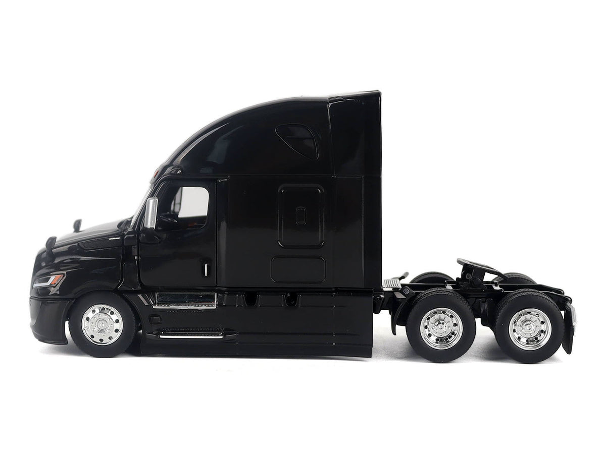 2025 Freightliner Cascadia Gen-5 Sleeper Cab Truck Tractor Night-Shift Black "Transport Series" 1/50 Diecast Model