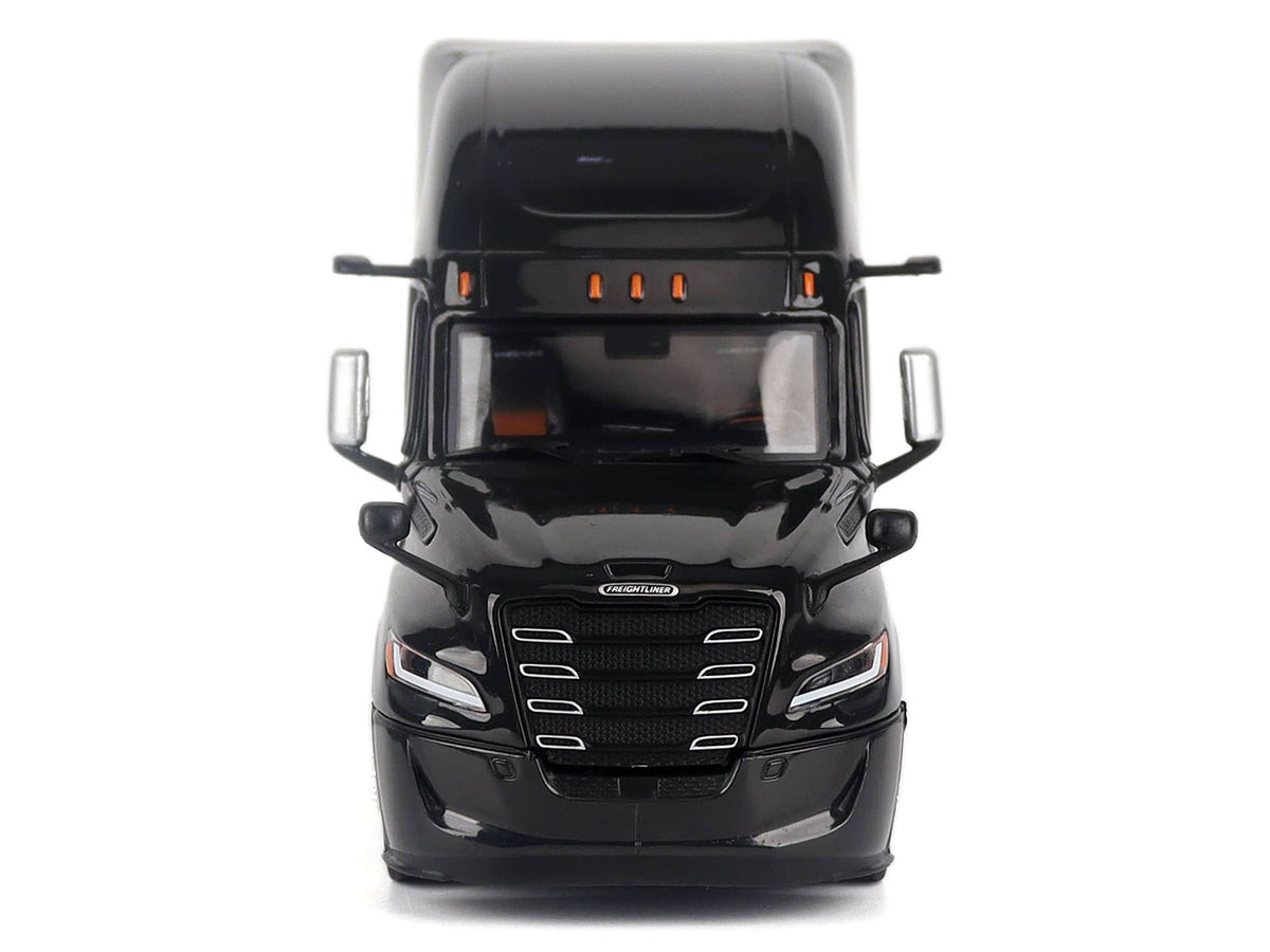 2025 Freightliner Cascadia Gen-5 Sleeper Cab Truck Tractor Night-Shift Black "Transport Series" 1/50 Diecast Model