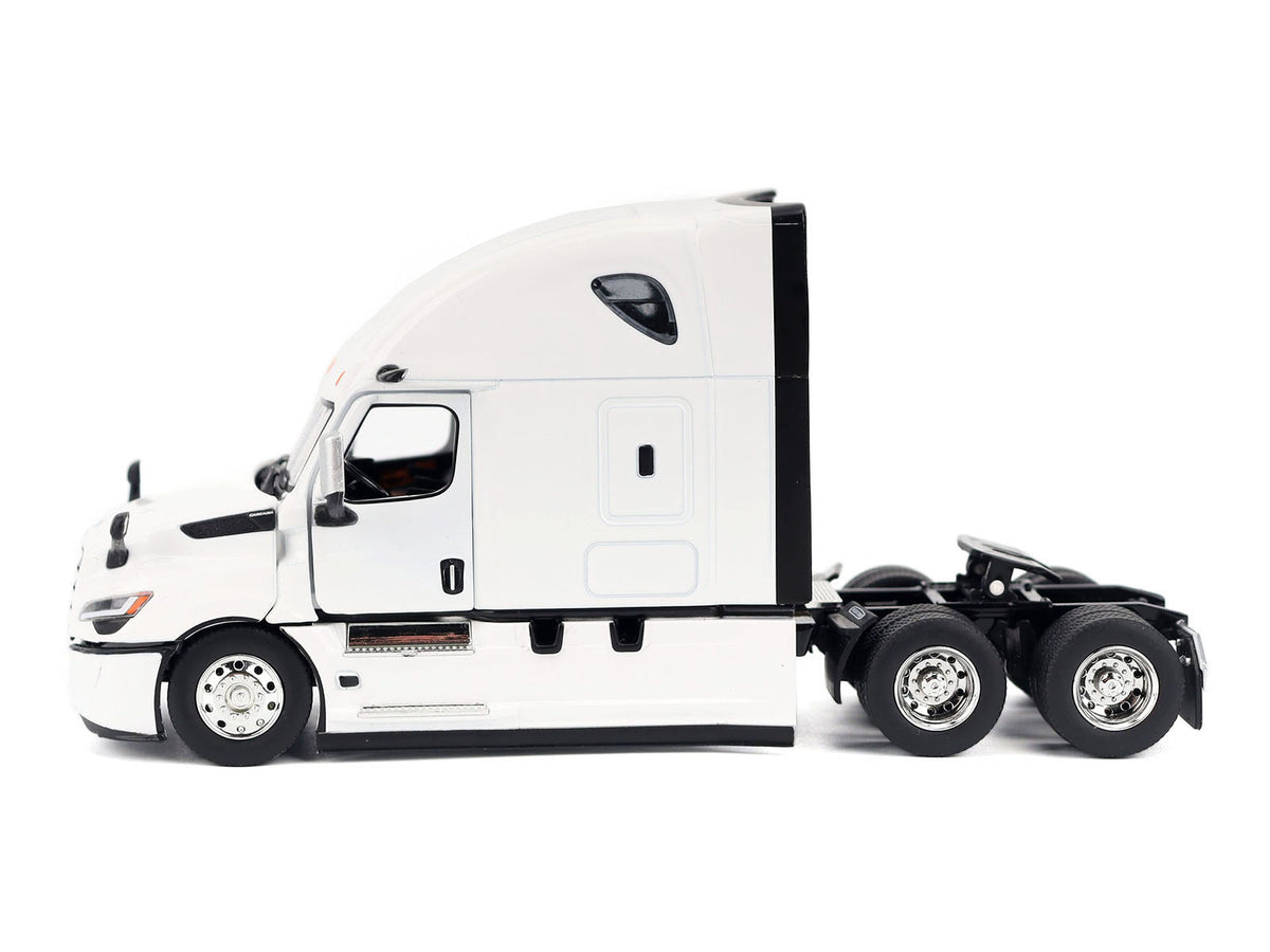 2025 Freightliner Cascadia Gen-5 Sleeper Cab Truck Tractor Winter White "Transport Series" 1/50 Diecast Model