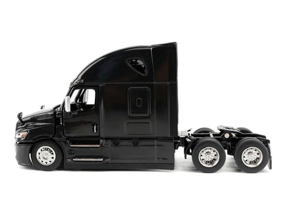2025 Freightliner Cascadia Gen-5 Sleeper Cab Truck Tractor Night-Shift Black "Transport Series" 1/64 Diecast Model