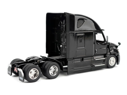 2025 Freightliner Cascadia Gen-5 Sleeper Cab Truck Tractor Night-Shift Black "Transport Series" 1/64 Diecast Model