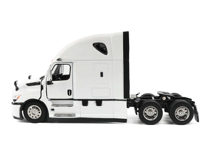 2025 Freightliner Cascadia Gen-5 Sleeper Cab Truck Tractor Winter White "Transport Series" 1/64 Diecast Model