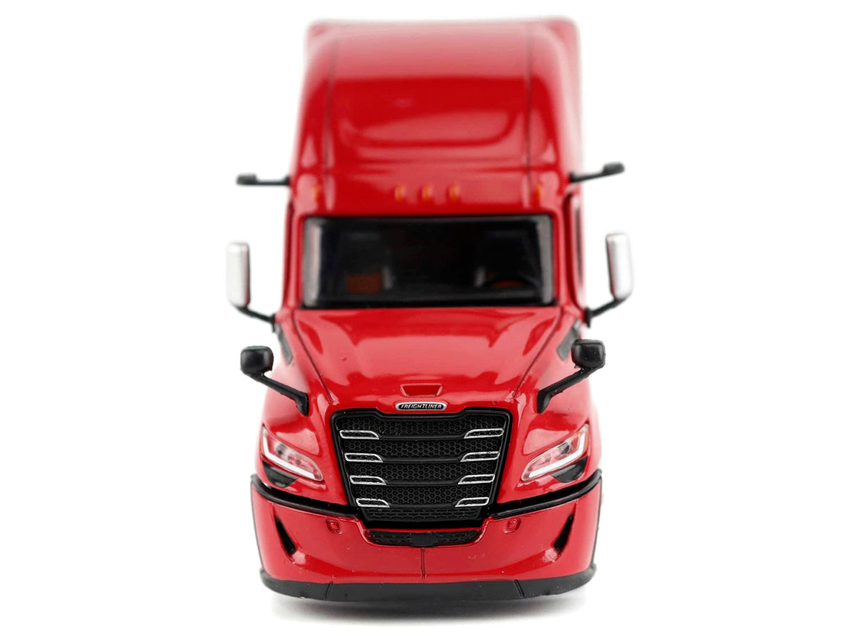 2025 Freightliner Cascadia Gen-5 Sleeper Cab Truck Tractor Red "Transport Series" 1/64 Diecast Model