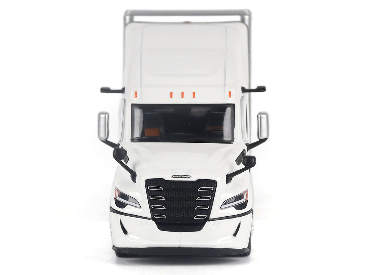 2025 Freightliner Cascadia Gen-5 Sleeper Cab Truck White with Great Dane Champion 53ft Dry Cargo Trailer "Transport Series" 1/50 Diecast Model