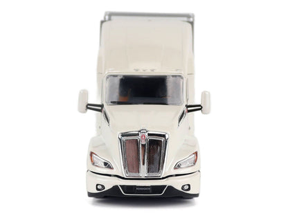 Kenworth T680 Next-Gen 76" High-Roof Sleeper Tandem Tractor White with Great Dane Champion 53ft Dry Cargo Trailer "Transport Series" 1/50 Diecast Model