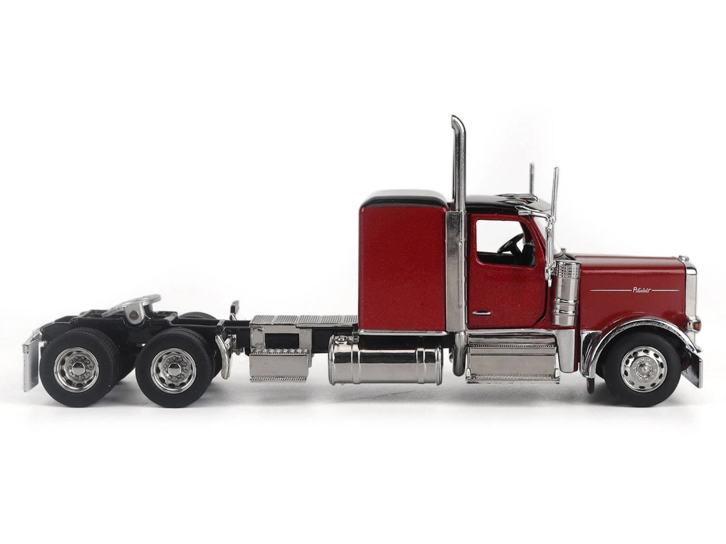 Peterbilt 589 Tandem-Axle Legendary Package Truck Tractor with 58" Sleeper Legendary Red "Transport Series" 1/64 Diecast Model