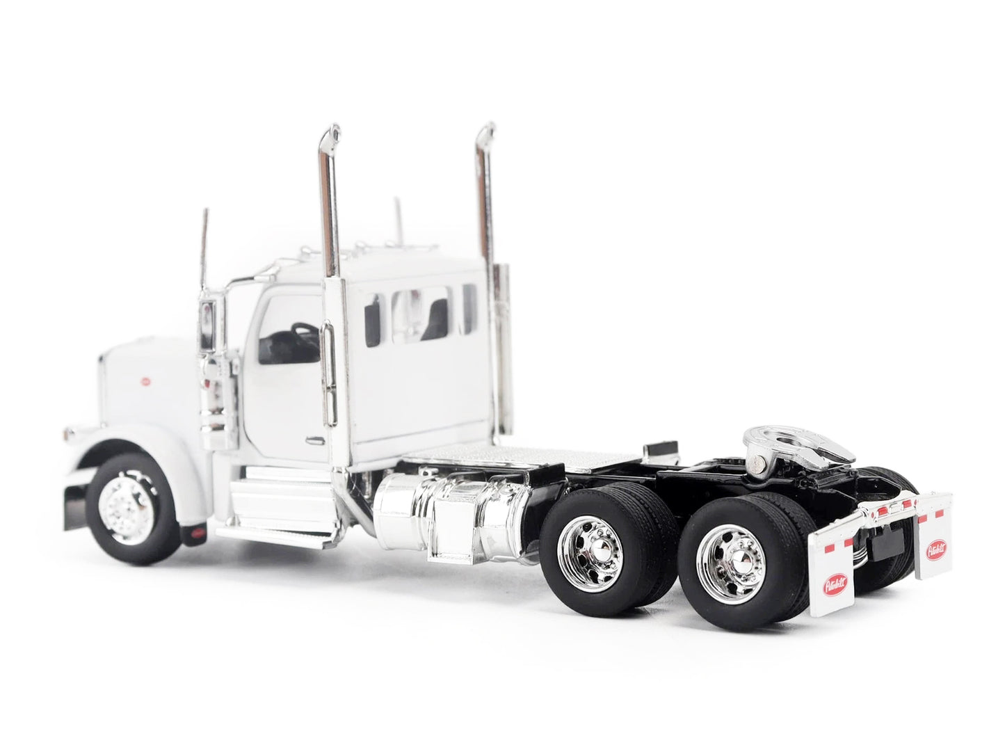 Peterbilt 589 Tandem-Axle Legendary Package Truck Tractor with 58" Sleeper White "Transport Series" 1/64 Diecast Model