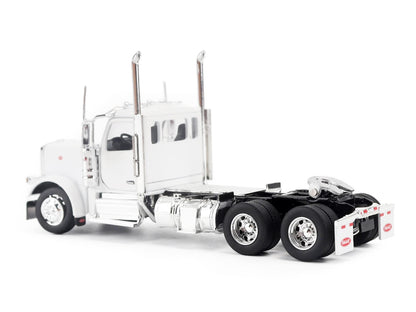 Peterbilt 589 Tandem-Axle Legendary Package Truck Tractor with Day Cab White "Transport Series" 1/64 Diecast Model