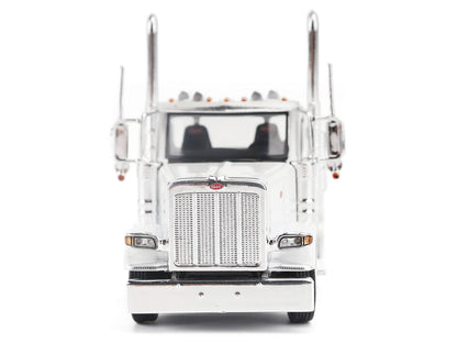 Peterbilt 589 Tandem-Axle Legendary Package Truck Tractor with Day Cab White "Transport Series" 1/64 Diecast Model