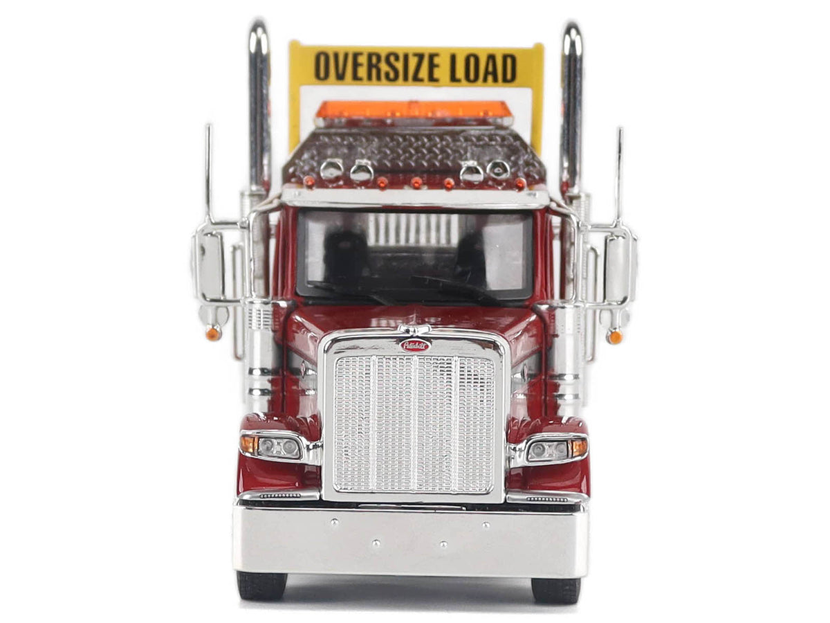 Peterbilt 589 Truck Tractor with Day Cab Legendary Red "Transport Series" 1/50 Diecast Model