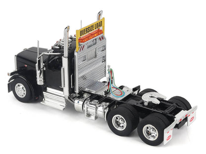 Peterbilt 589 Truck Tractor with Day Cab Black "Transport Series" 1/50 Diecast Model