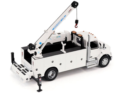 Peterbilt 536 Auto-Crane Titan 85-Body HC14-Crane Work Truck with Miller EnPak White "Transport Series" 1/50 Diecast Model