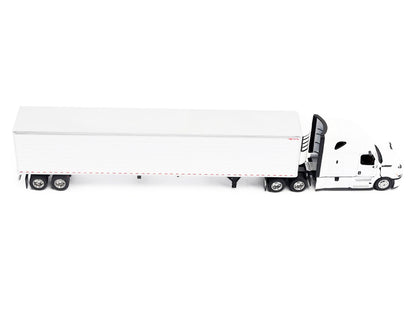 2025 Freightliner Cascadia Gen-5 Truck Tractor with Sleeper and Great Dane Champion 53ft Refrigerated Trailer Winter White "Transport Series" 1/64 Diecast Model
