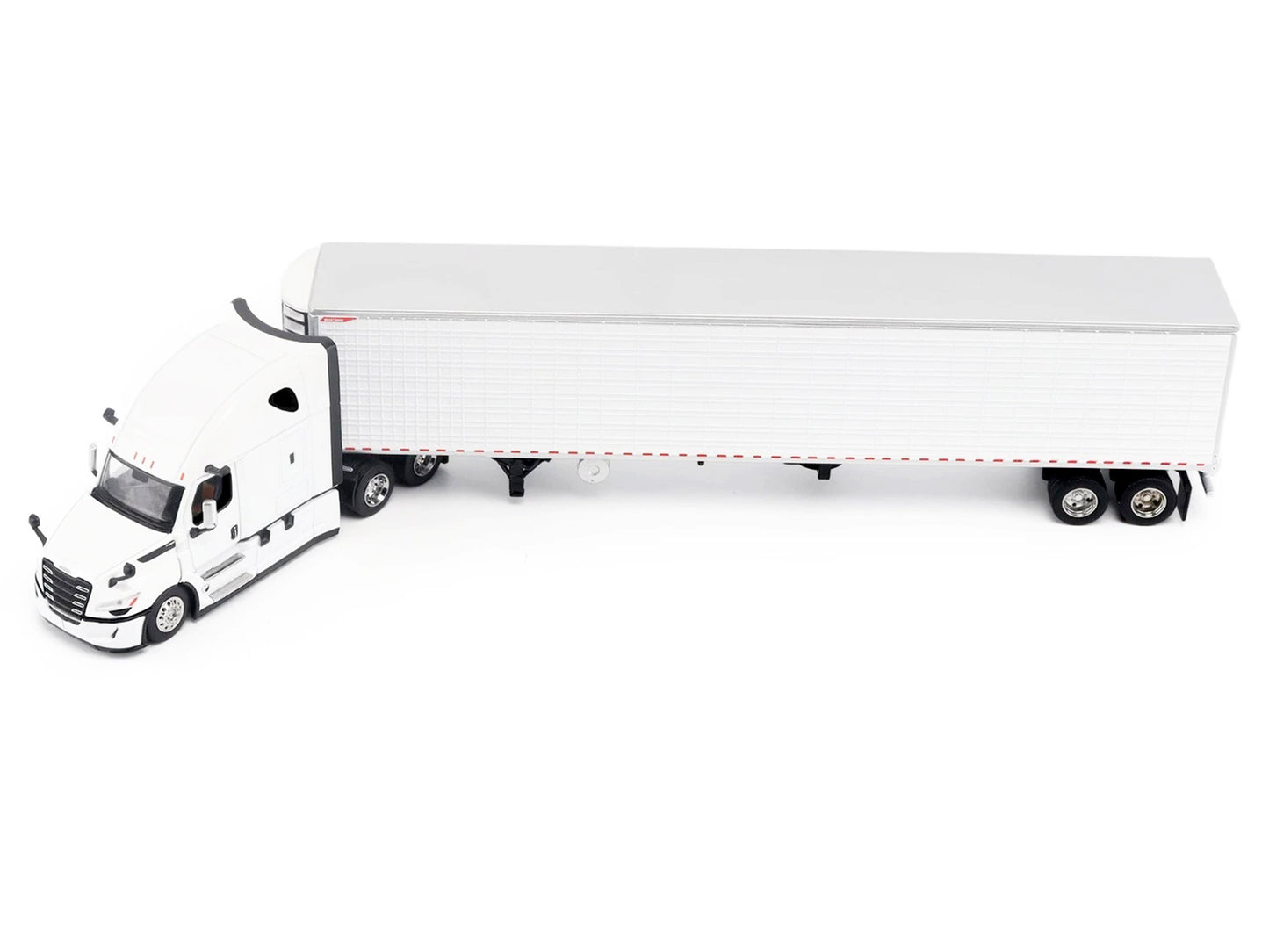 2025 Freightliner Cascadia Gen-5 Truck Tractor with Sleeper and Great Dane Champion 53ft Refrigerated Trailer Winter White "Transport Series" 1/64 Diecast Model