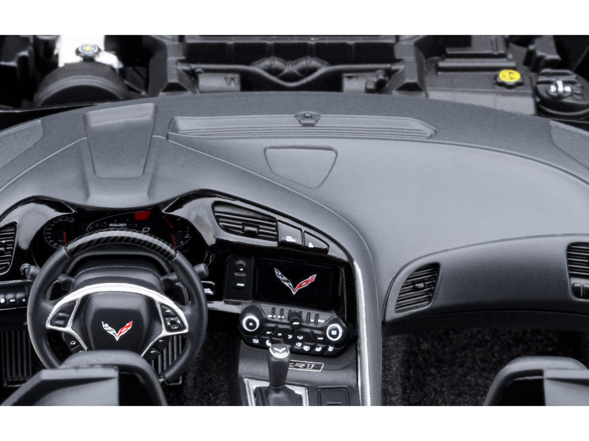 2019 Chevrolet Corvette C7 ZR1 Corvette Racing Yellow Tintcoat with Carbon Top 1/18 Model Car