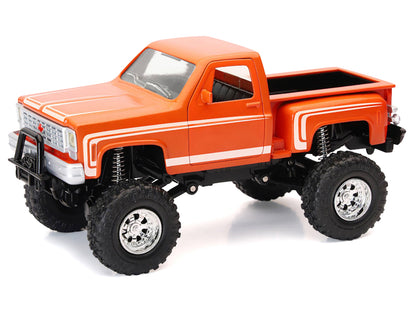 Chevrolet Sport Step Side Pickup Truck Orange with White Graphics "Xtreme Off-Road" Series 1/30 Diecast Model