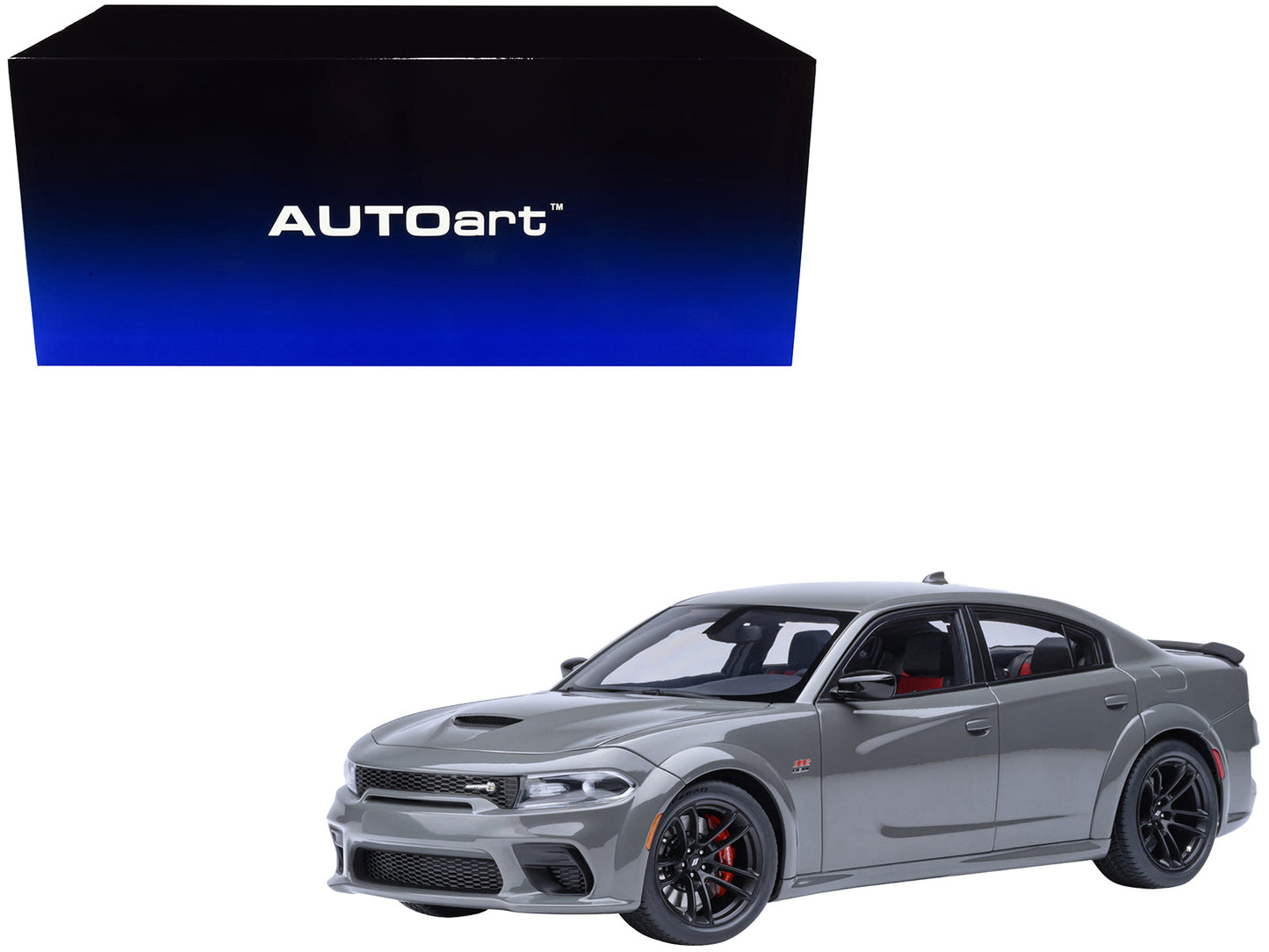 Dodge Charger Scat Pack Widebody Destroyer Gray 1/18 Model Car
