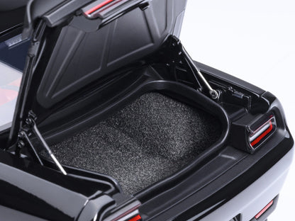 2023 Dodge Challenger SRT Super Stock Pitch Black with Red Interior 1/18 Model Car