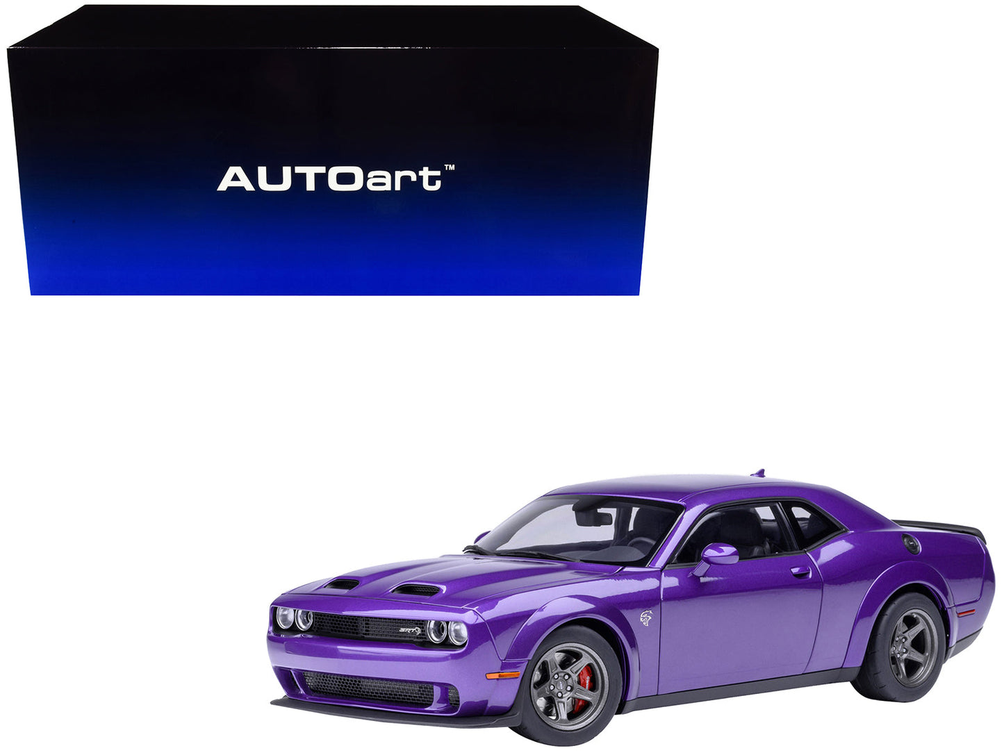 2023 Dodge Challenger SRT Super Stock Plum Crazy Purple 1/18 Model Car
