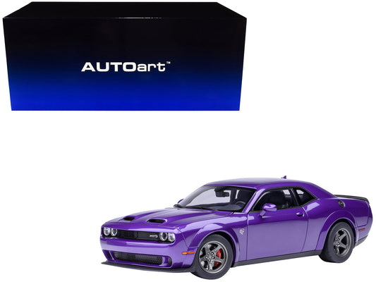 2023 Dodge Challenger SRT Super Stock Plum Crazy Purple 1/18 Model Car