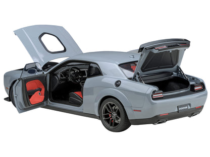 2022 Dodge Challenger R/T Scat Pack Widebody Smoke Show Gray 1/18 Model Car