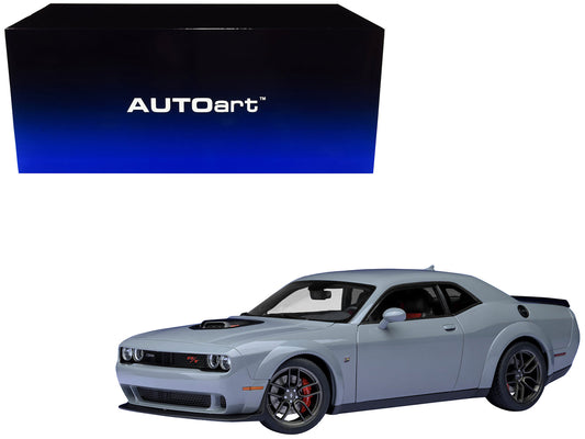 2022 Dodge Challenger R/T Scat Pack Widebody Smoke Show Gray 1/18 Model Car