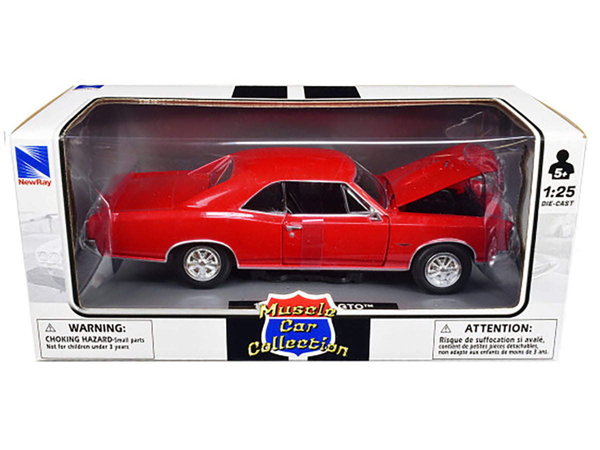 1966 Pontiac GTO Red "Muscle Car Collection" 1/25 Diecast Model Car