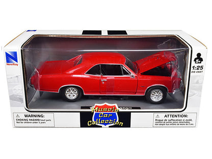 1966 Pontiac GTO Red "Muscle Car Collection" 1/25 Diecast Model Car