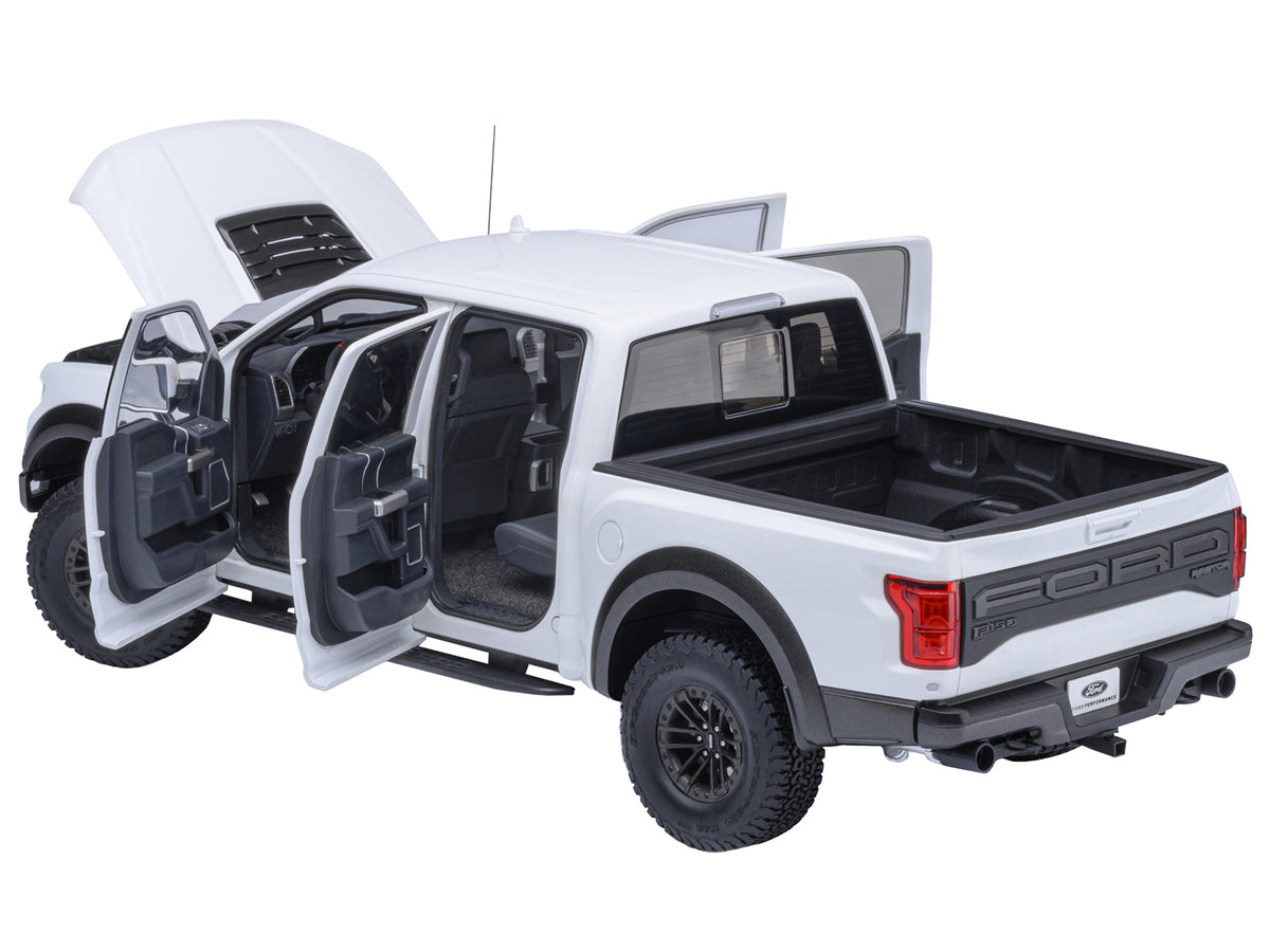 2019 Ford F-150 Raptor Pickup Truck Oxford White 1/18 Model Car