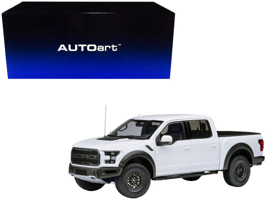 2019 Ford F-150 Raptor Pickup Truck Oxford White 1/18 Model Car