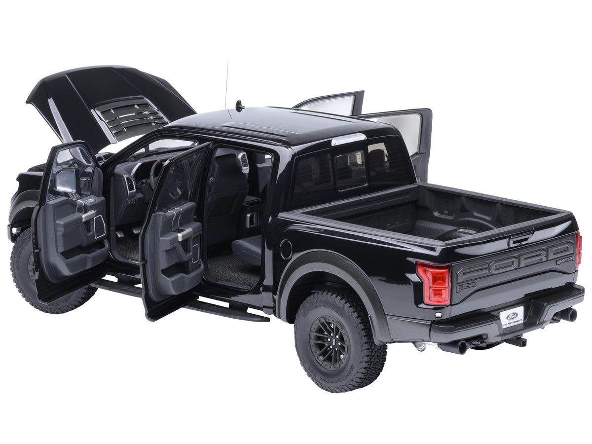 2019 Ford F-150 Raptor Pickup Truck Agate Black 1/18 Model Car