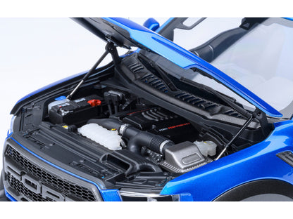 2019 Ford F-150 Raptor Pickup Truck Velocity Blue 1/18 Model Car