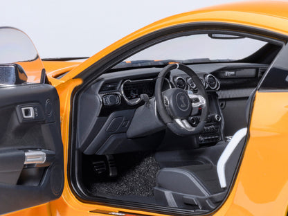 Ford Mustang Shelby GT500 Cyber Orange Metallic with Black Stripes 1/18 Model Car