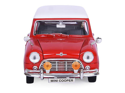 1961-1967 Morris Mini Cooper Red with White Top "Timeless Legends" 1/18 Diecast Model Car