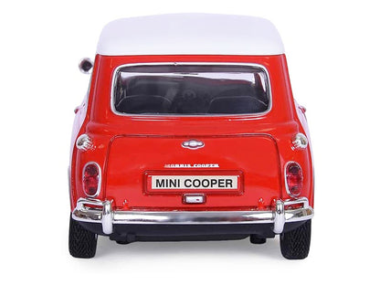 1961-1967 Morris Mini Cooper Red with White Top "Timeless Legends" 1/18 Diecast Model Car