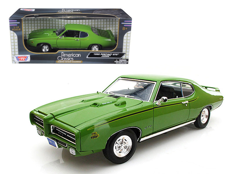 1969 Pontiac GTO Judge Green 1/18 Diecast Car Model